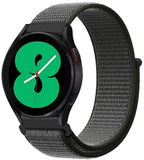 By Qubix - Sport Loop nylon bandje - Donkergroen met grijze band - geschikt voor Huawei Watch GT 6 / GT 7 / GT 6 pro / GT 7 pro - 46mm