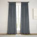 HPD Half Price Drapes Signature Velvet verduisteringsgordijnen voor slaapkamer 25 x 120 geplooid, VPCH-184005-120-FP (1 paneel) naturel grijs