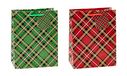 TSI Geschenkzakjes TARTAN, verpakking van 12, medium (23 x 18 x 10 cm)