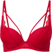 s.Oliver Push-up-bh met kanten details rood
