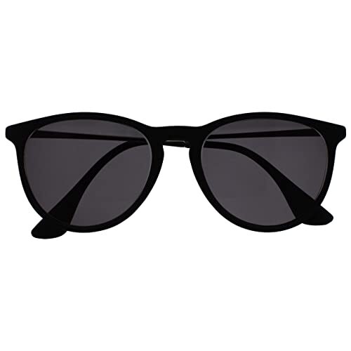 OPULIZE Opulize Jet Groot Zwart Rubber Beklede Zilver Armen Mannen Vrouwen Zon Lezers Leesbril UV400 S96-1 +3,50