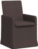 vidaXL Eetstoelen 2 stuks Stof Donkerbruin 68 x 94 cm