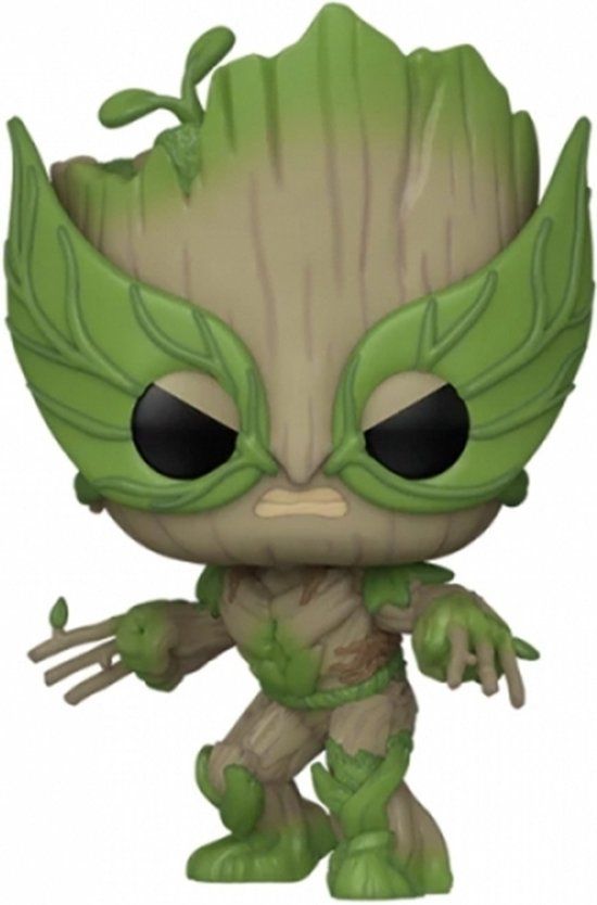 Funko POP! Marvel: We are Groot - Groot as Wolverine vinyl figuur 1396
