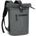 Sac à dos imperméable avec fermeture enroulable, adapté à la randonnée et aux voyages