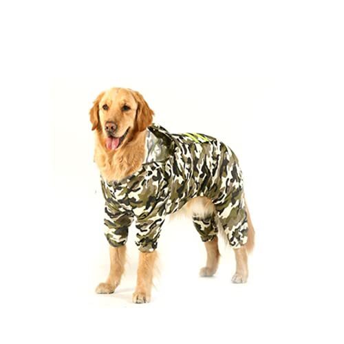 JRKJ Dog Rainjas Medium Large Dogs Jumpsuit Rain Coat voor Honden Pet Jas Waterdichte Jas 3XL-7XL