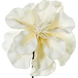 DRW Set van 6 kunstbloemen van EVA-schuim en wit papier, 23 x 23 x 60 cm