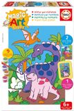 Educa Magie Kunst Nummer Dinosauriërs Veelkleurig