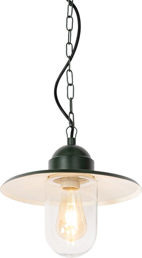 QAZQA Kansas - Outdoor Hanging Lamp - Green - Ø 29.4 cm
