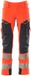 Mascot Accelerate Safe Pantalon met kniezakken 19079-511 - hi-vis rouge/marine foncé - C44/L30