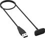 Wigento Fitbit USB-oplaadkabel voor Fitbit Charge 6 / 5, 50 cm, zwart