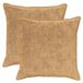 vidaXL Kussensloop 2 stuks Taupe 65 x 65 cm Nep Konijnenbont