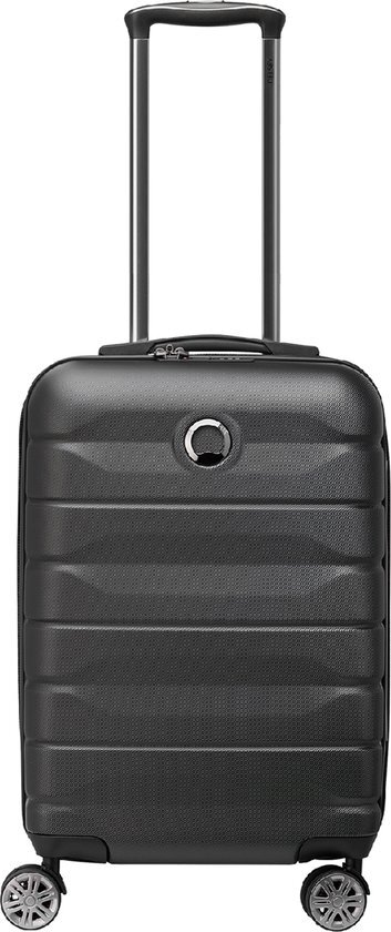 Delsey Handbagage harde koffer / Trolley / Reiskoffer - Air Armour - 55 cm - Zwart