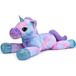Icecat Peluche licorne géante, 110 cm, motif tie-dye bleu, très douce