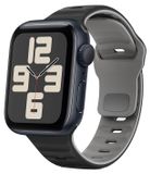 Wigento Polisband Apple Watch SE 2023 40mm Zwart/Grijs