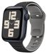 Wigento Polisband Apple Watch SE 2023 40mm Zwart/Grijs