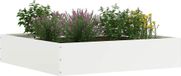 Bordure de pelouse Acier Blanc 60 x 60 x 13 cm