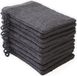NatureMark Set Van 10 Washandjes, 100% Katoen, Antraciet Grijs