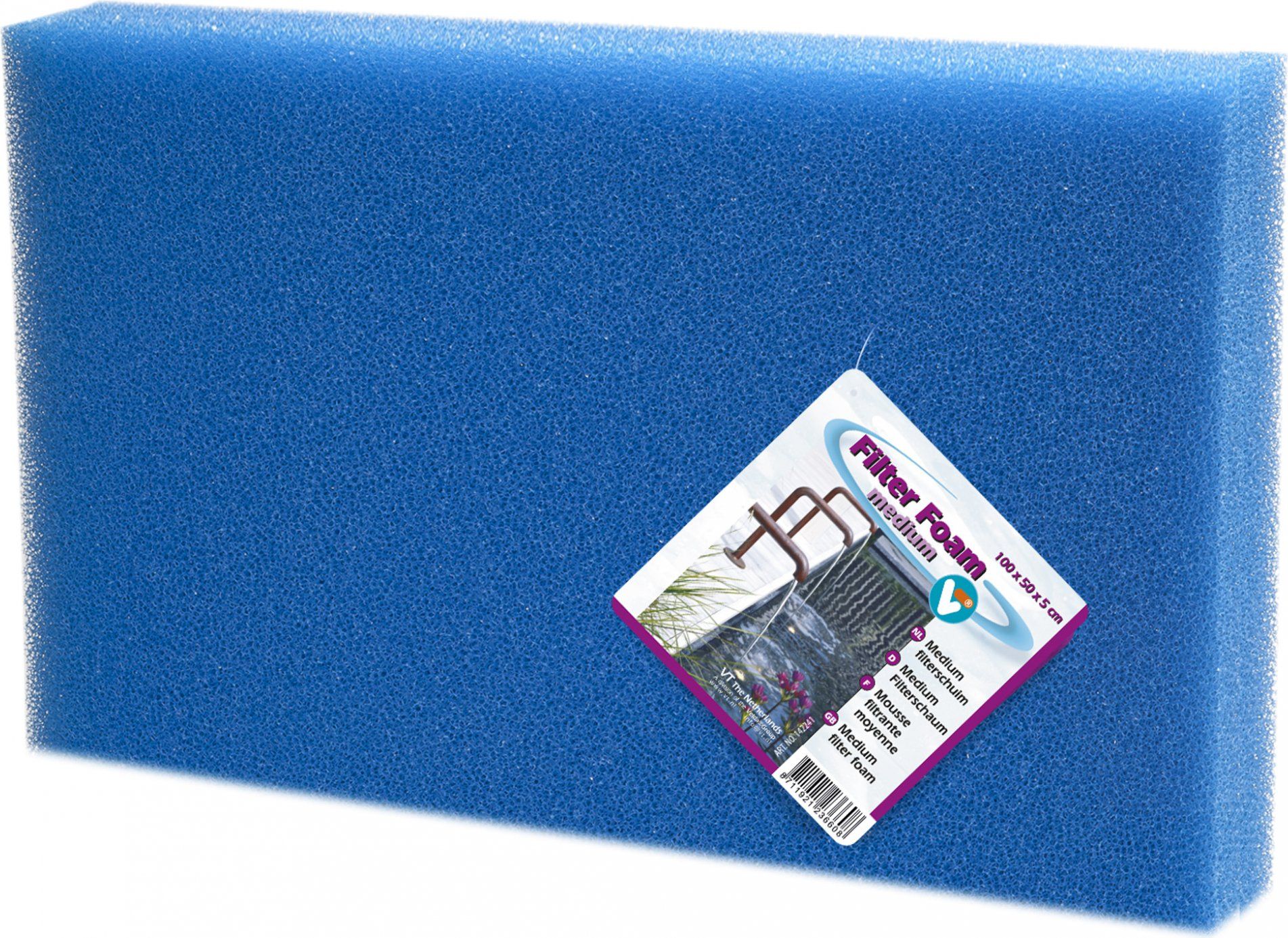 VT Velda VT filterschuim middel blauw 100x50x5cm