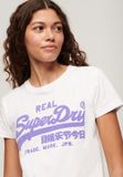 Superdry Slimfit T-shirt met neonprint Dames T-shirts