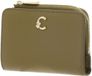 COCCINELLE Leren portemonnee C-Me Wallet Seagrass kaki