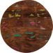 vidaXL Tafelblad rond ø 50x1,5 cm massief gerecycled hout
