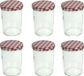 Merkloos Weckpotten 6x 315 ml glazen weckpotten met schroefdeksel