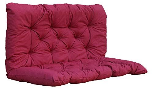 Ambientehome Set van 1 bankkussens - 120 x 98 x 8 cm - Rood - 4041466910126