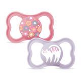 MAM Supreme fopspeen voor baby's, vanaf 6 maanden, mat roze, 2 stuks
