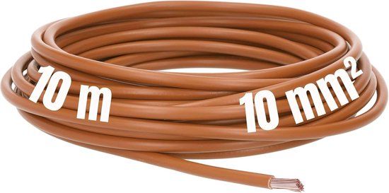 Lapp 10 meter 4520035 H07V-K 10 mm² bruin bedradingskabel