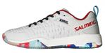 Salming Rebel light Dazzle Padel schoenen Unisex Wit Blauw Rood Maat 43 1/3