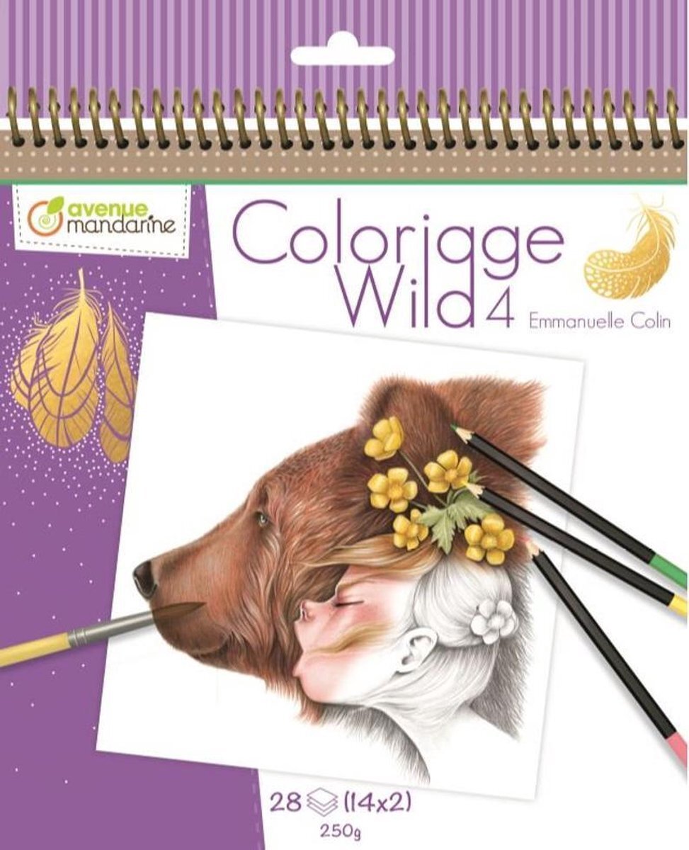 Avenue Mandarine Coloriage Wild 4 - Emmanuelle Colin