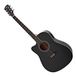 Gear4music Dreadnought Cutaway Linkshandige Elektro-akoestische Gitaar, Zwart