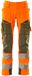 Mascot Accelerate Safe Pantalon avec poches genoux 19079-511 - orange fluo/vert mousse - C58 - 76