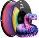 Creality Rainbow PLA+ 3D-printerfilament 1 kg, 1,75 mm, maatnauwkeurigheid +/- 0,02 mm, knoopvrij, kleurverloop, compatibel met de meeste FDM 3D-printers