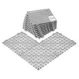 VEVOR Modulair in elkaar grijpend kussen, verpakking van 12 stuks, 30 x 30 cm, afvoermatten van zacht pvc, in elkaar grijpende drainagevloertegels, antislip afvoergaten voor toilet, badkamer, keuken