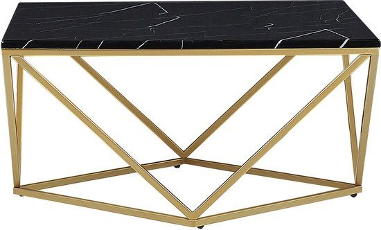 Beliani MALIBU - Salontafel - Zwart - MDF - Design