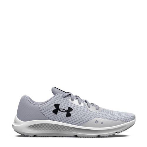 Under Armour Charged Pursuit 3 hardloopschoenen grijs/wit