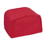 RITZ Polyester/Katoen Gewatteerde Twee Slice Broodrooster Apparaat Cover, Stof en Vingerafdruk Bescherming, Machine Wasbaar, Paprika Rood