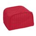 RITZ Polyester/Katoen Gewatteerde Twee Slice Broodrooster Apparaat Cover, Stof en Vingerafdruk Bescherming, Machine Wasbaar, Paprika Rood