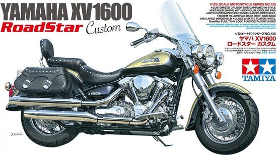 Tamiya 14135 Yamaha XV1600 Roadstar Custom Motorfiets (bouwpakket) 1:12
