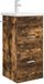 vidaXL Badkamermeubel met Wasbak Gerookt eiken 42 x 40 x 84,5 cm
