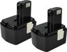 vhbw 2x Batterie Remplacement Pour Hitachi Eb 1420rs, Eb 1424, Eb 1414l, Eb 1414s, Eb 1426h, Eb 1430h Pour Outil Électrique (3300 Mah, Nimh, 14,4 V)