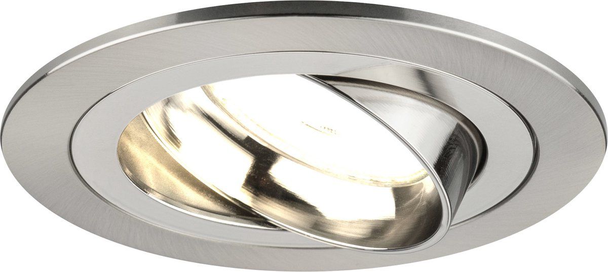 LEDVION Dimbare LED inbouwspot RVS - Tokyo - 5W - 2700K - ø92mm