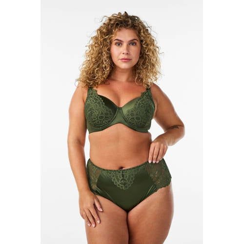 Zizzi string Plus Size - groen