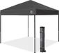 E-Z UP Ambassador Partytent 3x3m - Zwart - Staal Frame - 3 Jaar Garantie
