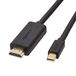 Amazon Basics HDMI naar Mini DisplayPort kabel, 1080p, vergulde connectoren, 1,83 meter, zwart