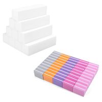 Buffer nagelblok, vierkante spons, professionele nagelbuffer, voor nagelstudio's, doe-het-zelf thuis (60 stuks)