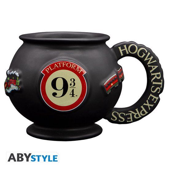 Harry Potter Abysse Corp Harry Potter Platform 9 3/4 3D Mok Unisex Kop Zwart/Rood/Wit