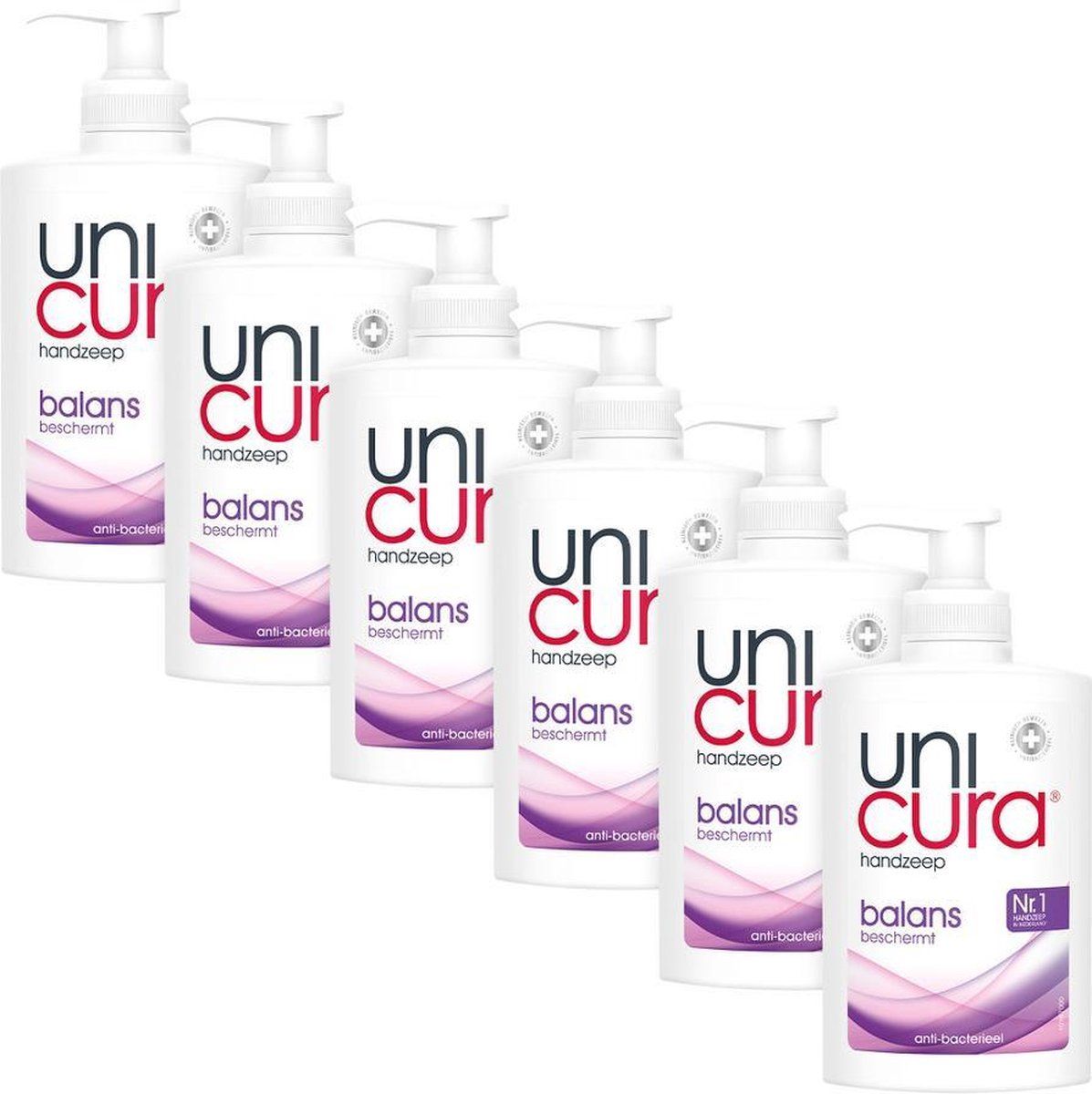 Unicura Balans vloeibare handzeep 6 x 250ml