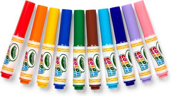Crayola Color Wonder Mini Viltstiften - 10 stuks - Magisch Kleuren Zonder Knoeien